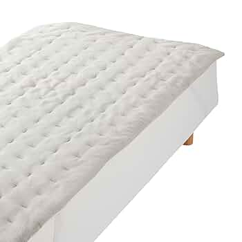 セミダブル ダークグレー ムレにくいあたたかファイバー厚手敷パッド 無印 敷きパッド あたたかファイバー ムレにくい厚手 敷